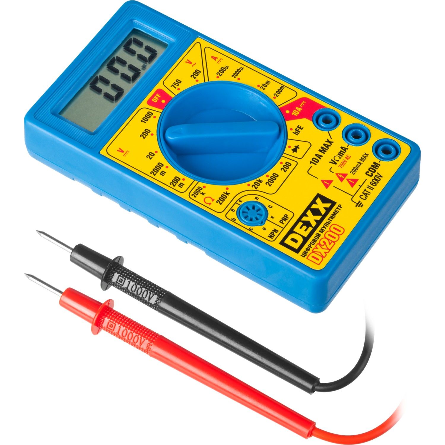 Мультиметр DEXX DX200 цифровой 45300