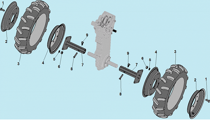 3 КОЛЕСА КУЛЬТИВАТОР CHAMPION ВС7713