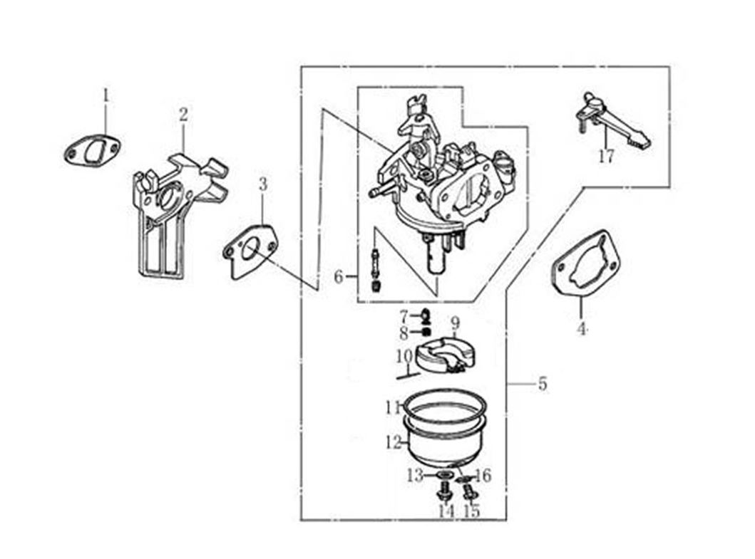 ЗАПЧАСТИ ДЛЯ ДВИГАТЕЛЯ БЕНЗИНОВОГО G200F (КАРБЮРАТОР)
