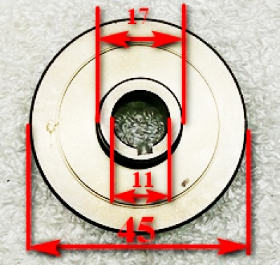 Большое зубчатое колесо для УШМ-115/800, 125/900(12) Ресанта с AND026