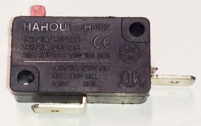 Микровыключатель 16А 250V  для ELS-1800Р(23),2000,2.7(38),2200Р(70),2400,2800,ЭП-2418(42) HGM
