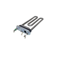 Тэн 1700W, прямой, с отверстием под датчик, L=170 мм, l=14 мм, резинка ровная , для Indesit, Ariston, код 094715, Thermowatt